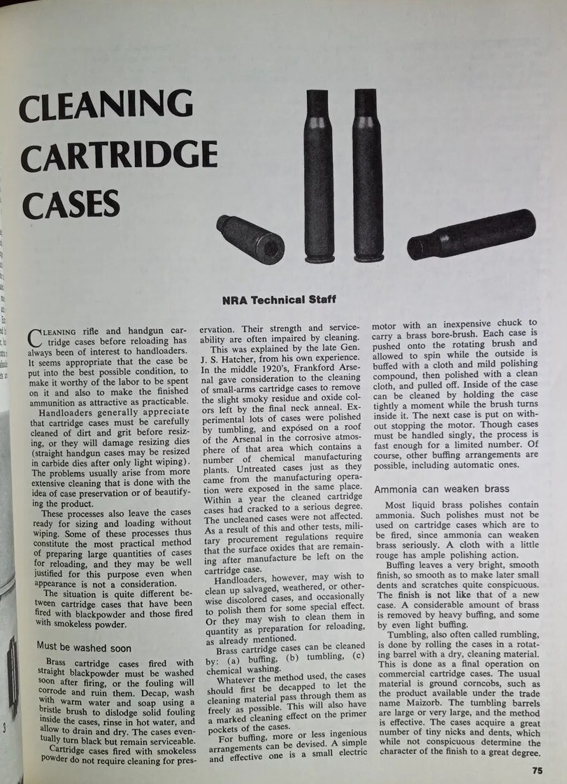 1981 HANDLOADING – A Publication of the NRA – PB /325 Pages