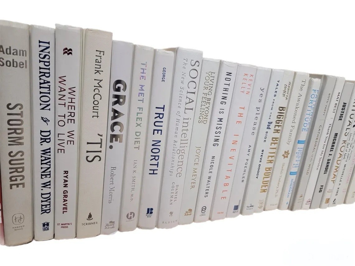 Books by the Foot by Color – Modern Decorative Hardcover Bundles for Shelf Style
